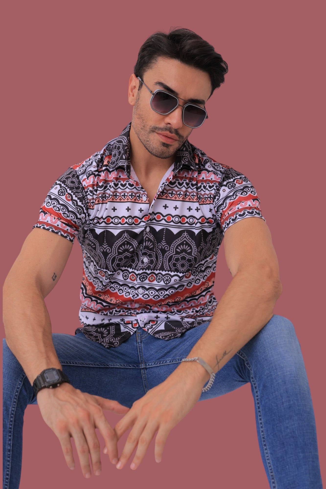 Collar Shirt for Men Half Sleeves