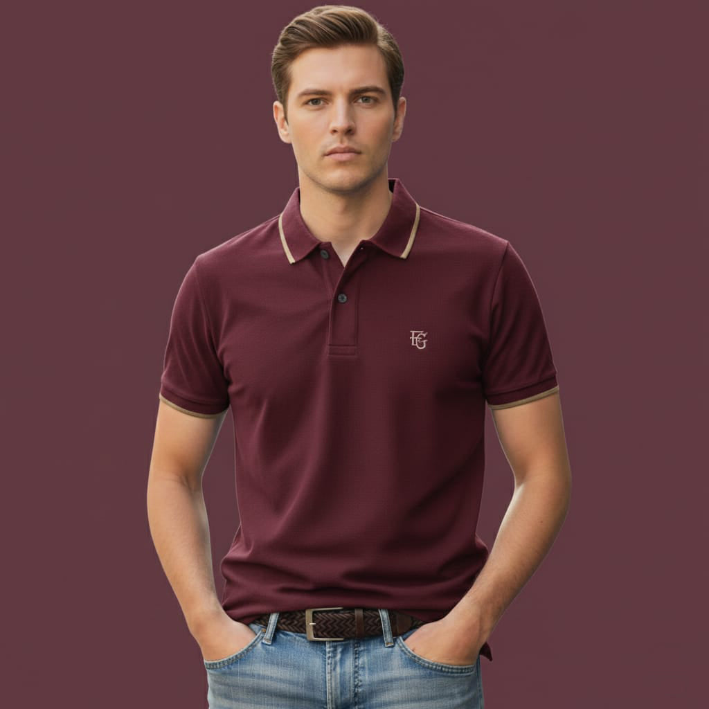 Wine Red Oversized T-Shirt – Streetwear Premium Relaxed Fit