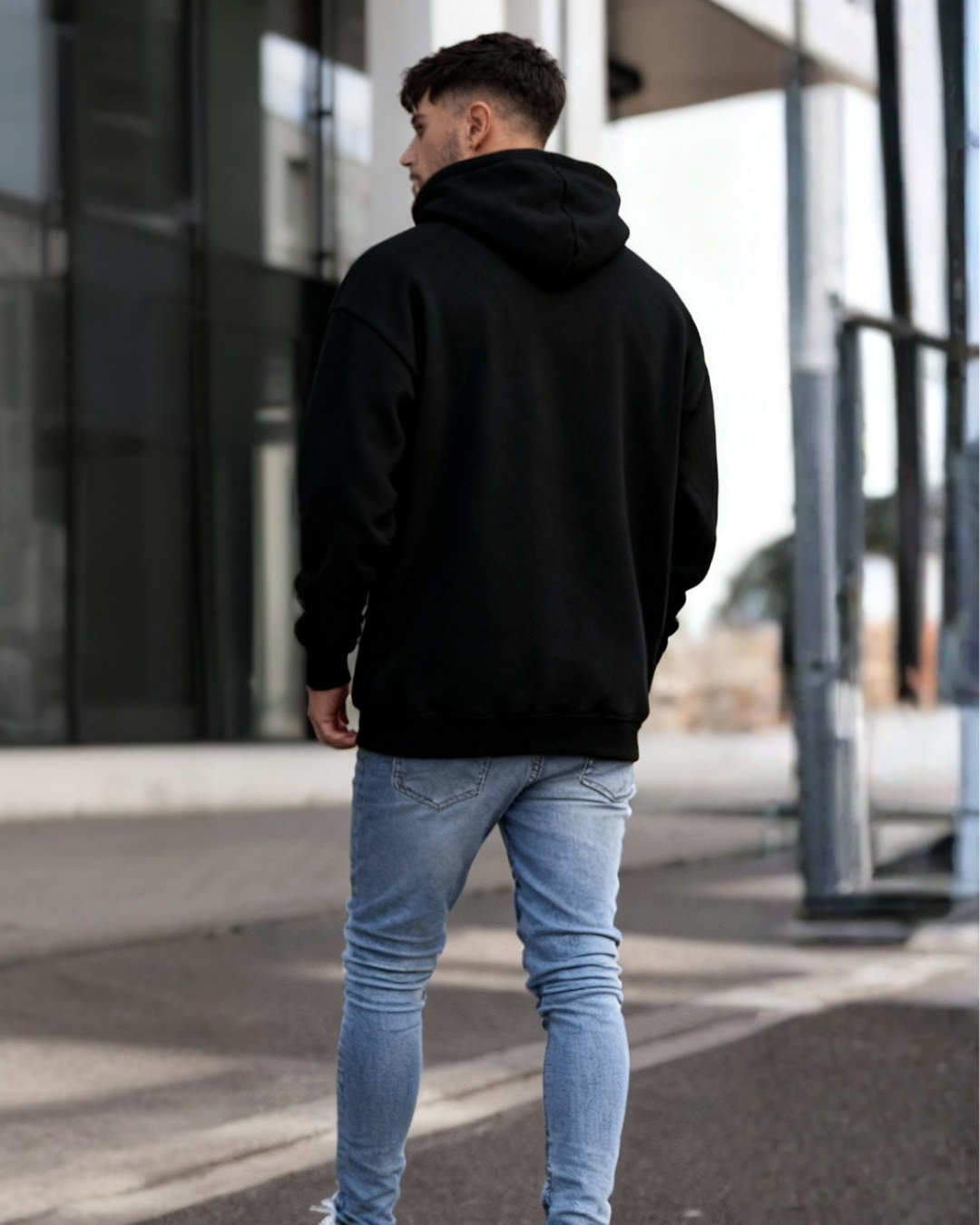 Hooded Sweatshirts Happy - Person Men