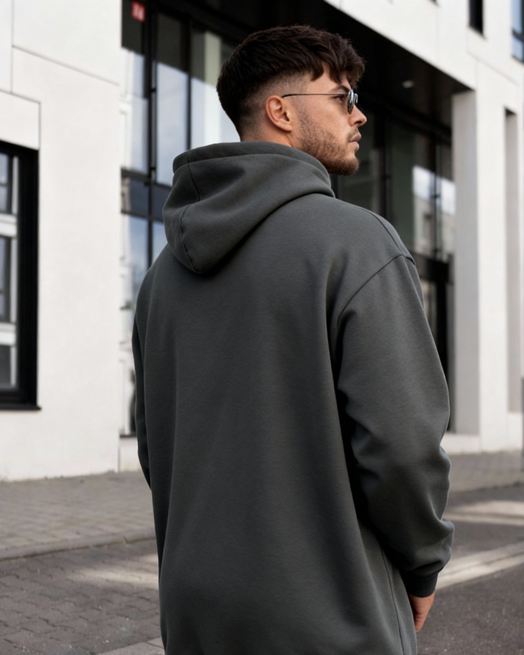 Hooded Sweatshirts Happy - Person Men