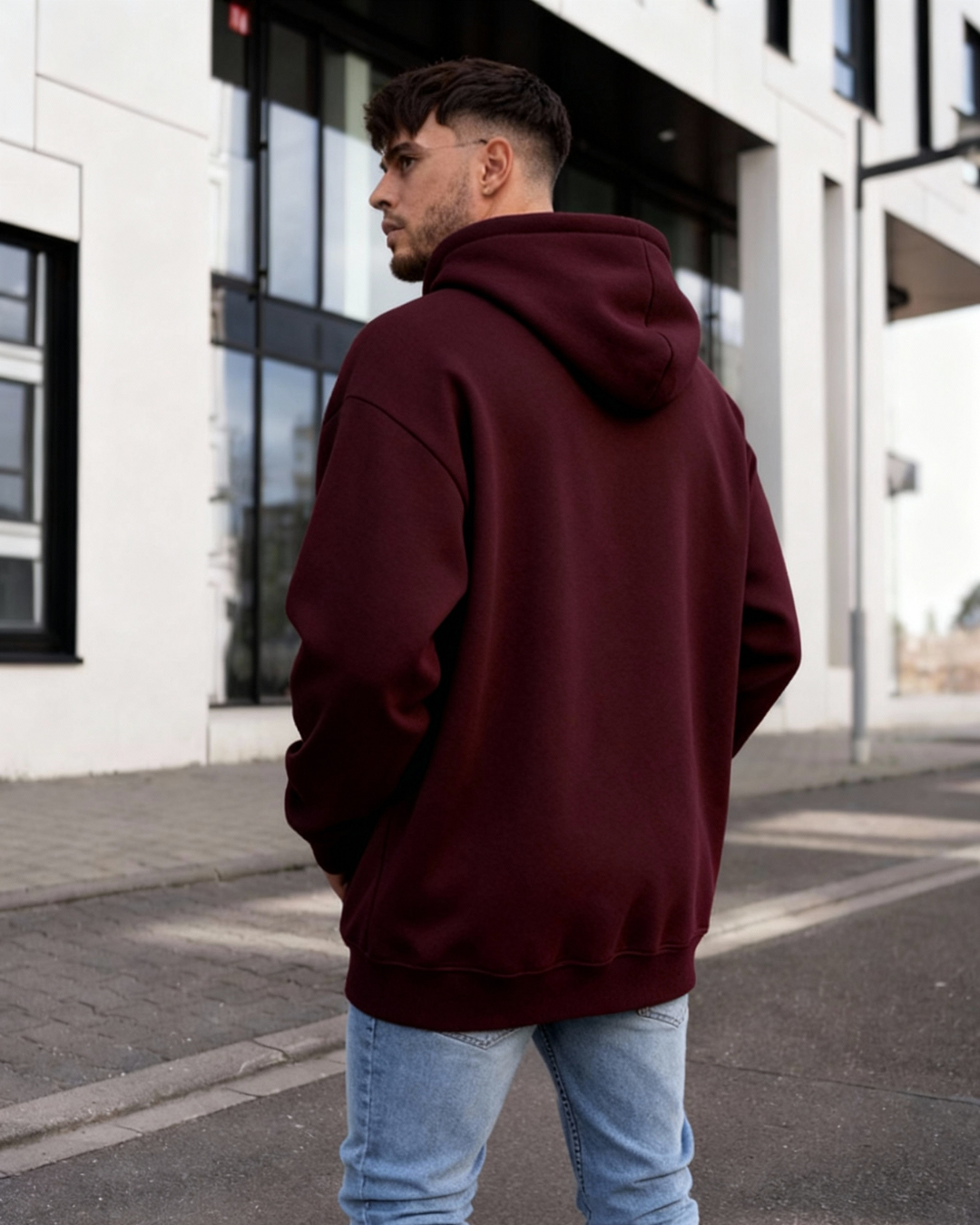 Hooded Sweatshirts Happy - Person Men