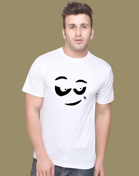 Men  Round Neck Panda - Face T shirt