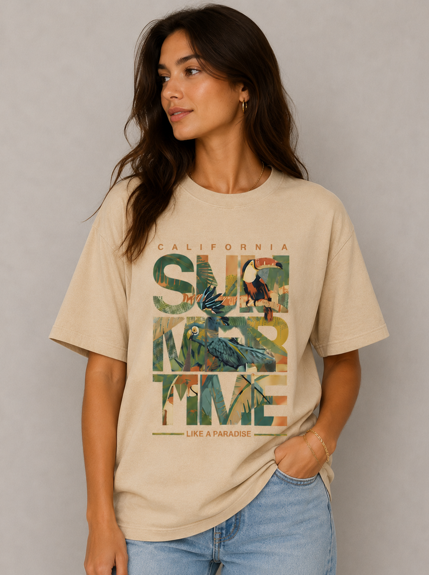 Toucan Oasis - Oversized T-shirts
