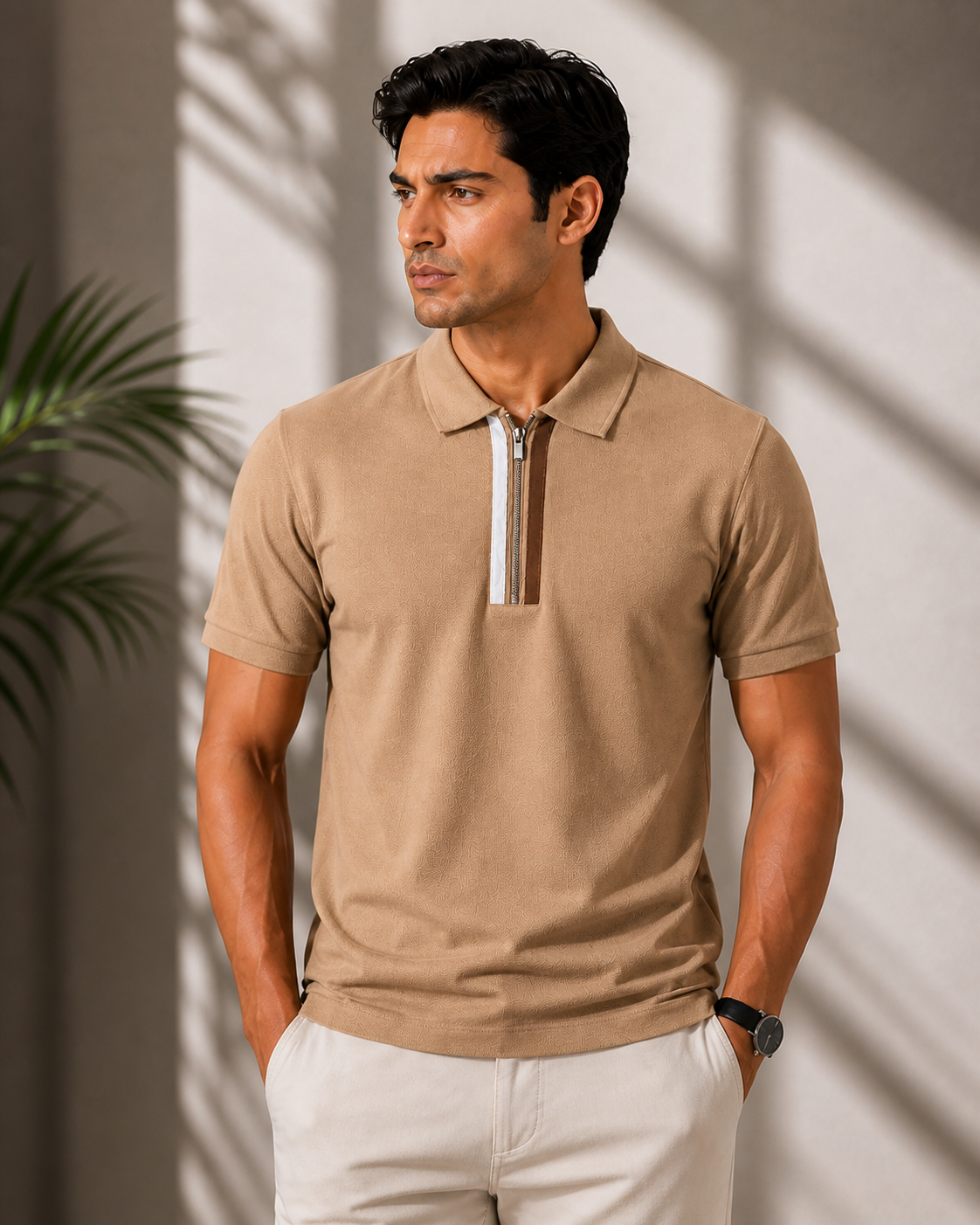 Beige Graphic T-Shirt – Streetwear Relaxed Fit