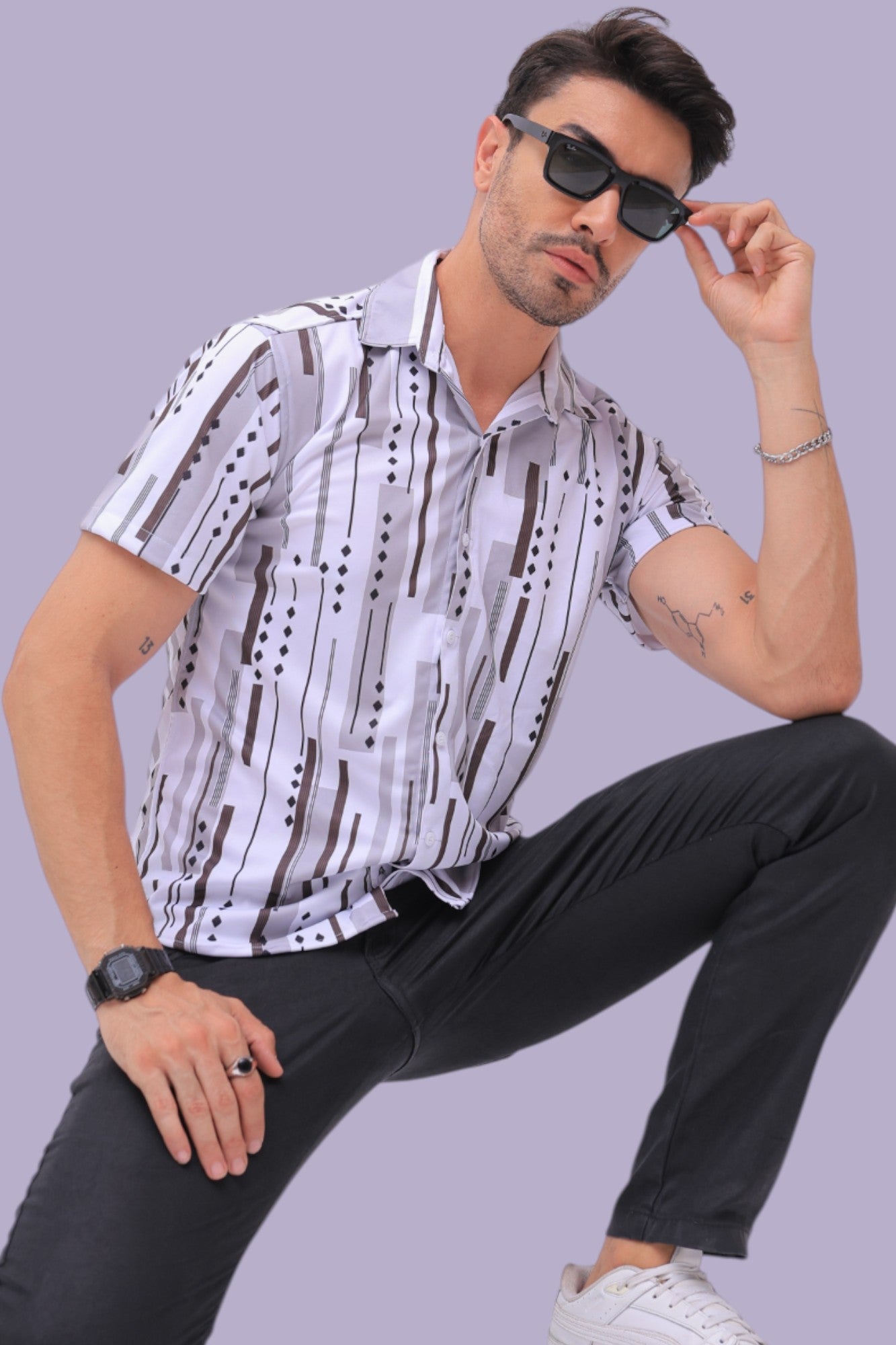 Half Sleeves Printed Men's T shirt