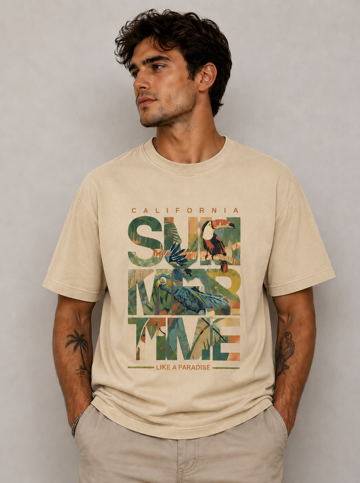 Toucan Oasis - Oversized T-shirts