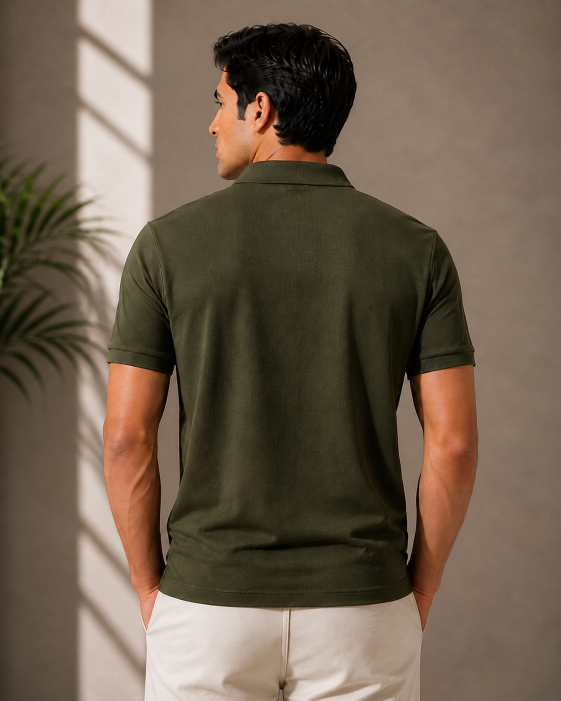 Olive Green Oversized T-Shirt – Streetwear Premium Relaxed Fit