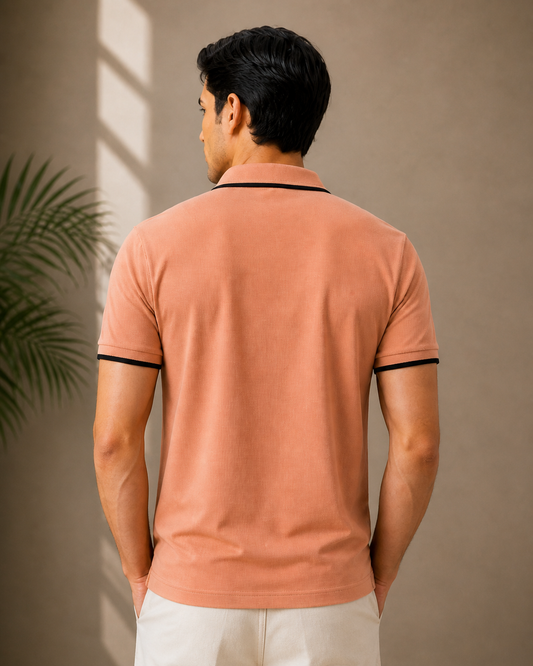Peach Essential T-Shirt – Streetwear Minimal Relaxed Fit