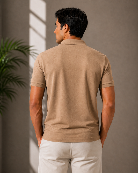 Beige Graphic T-Shirt – Streetwear Relaxed Fit