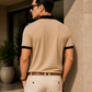 Beige and Black Oversized T-Shirt – Streetwear Premium Relaxed Fit