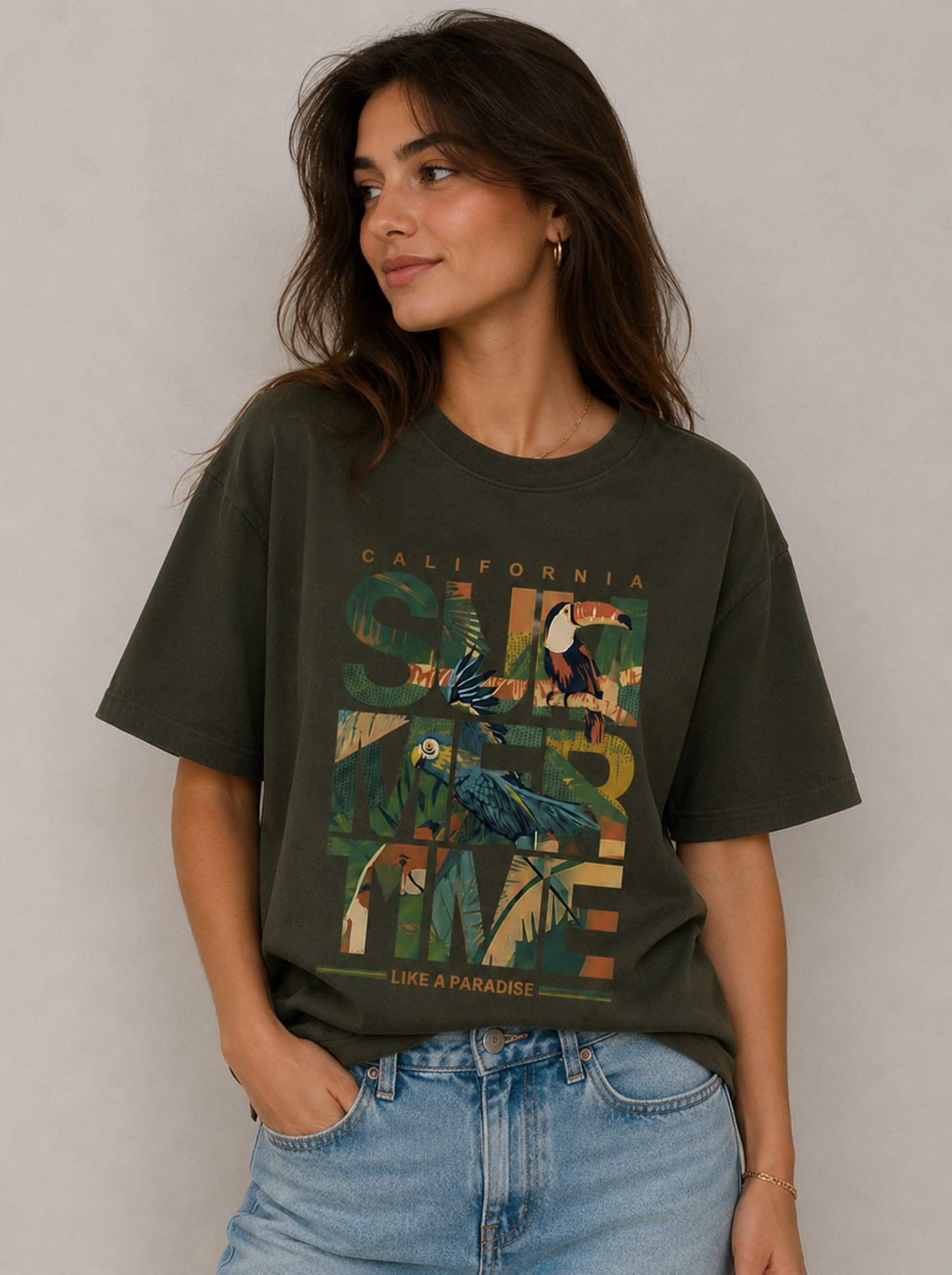 Toucan Oasis - Oversized T-shirts