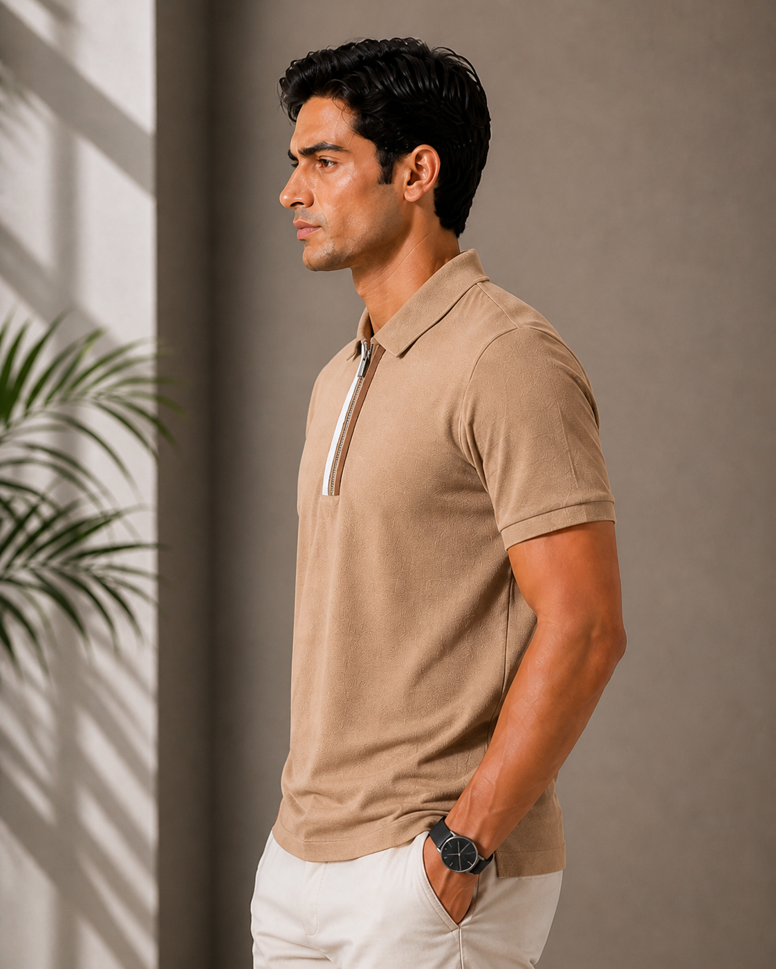 Beige Graphic T-Shirt – Streetwear Relaxed Fit