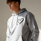 Hooded Sweatshirts Heart-shape  Men