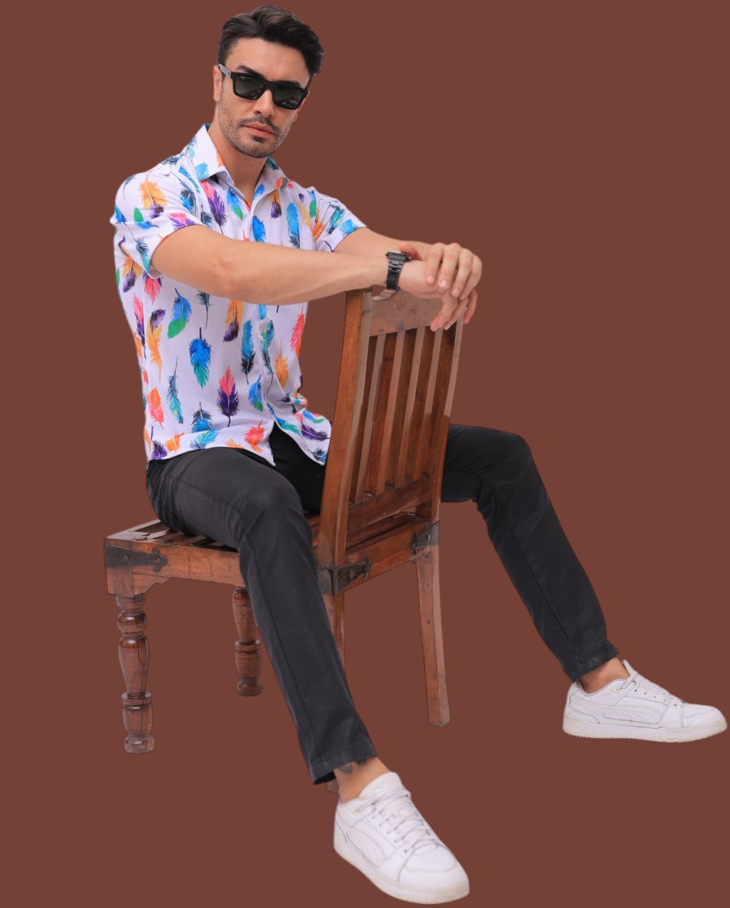 Men's Half Sleeve Printed Shirt – Casual & Stylish Summer Wear