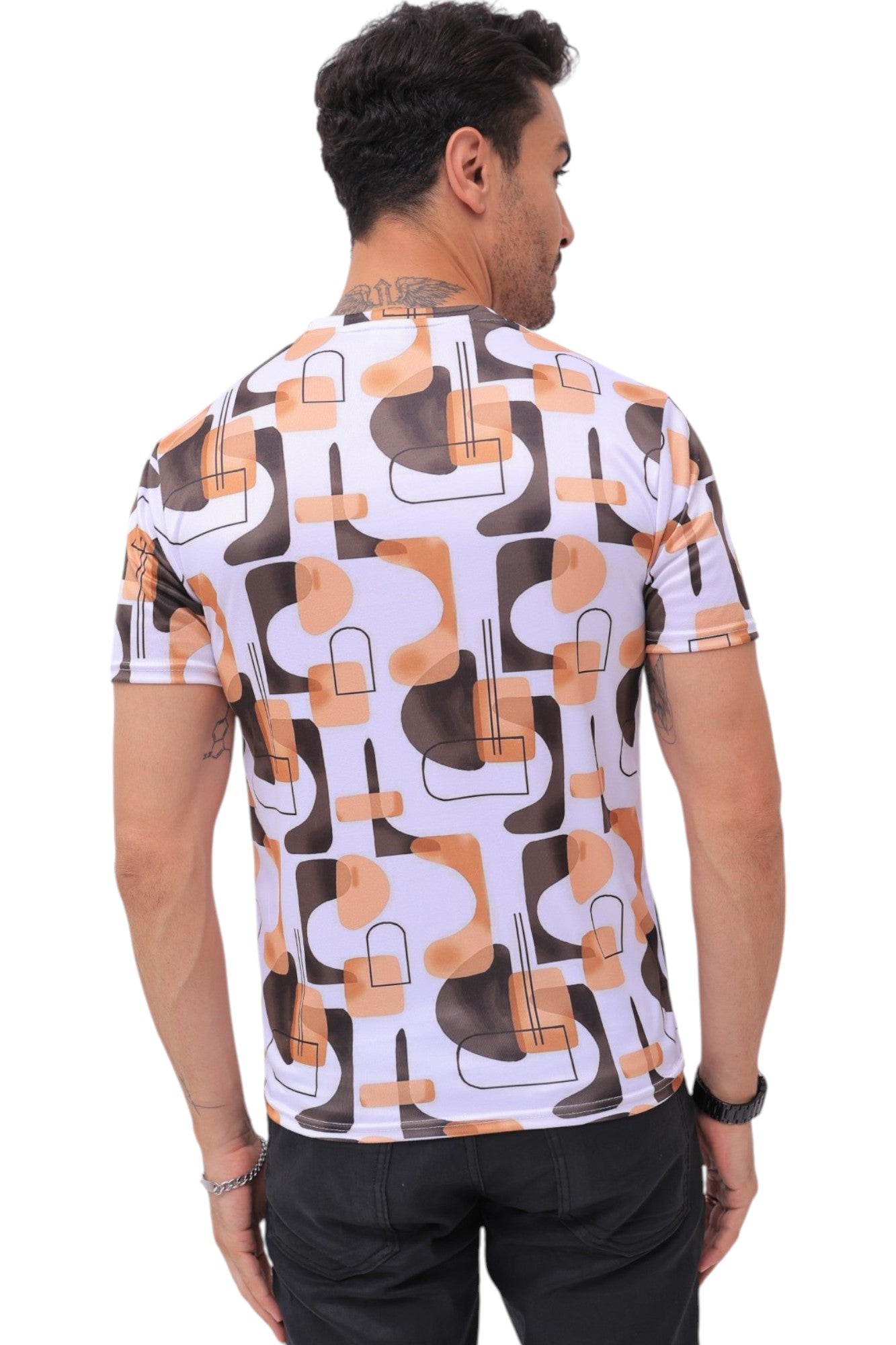 Men's Short Sleeves T shirts Printed Round Neck