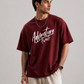Red Horizon-Oversized T-shirts