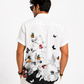 Half Sleeves Printed White Shirt