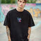 Oversize Drop Shoulder Printed T-shirt for Men