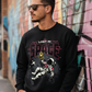 Men’s Black Printed Sweatshirt