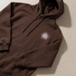 Men’s Brown Printed Hoodie