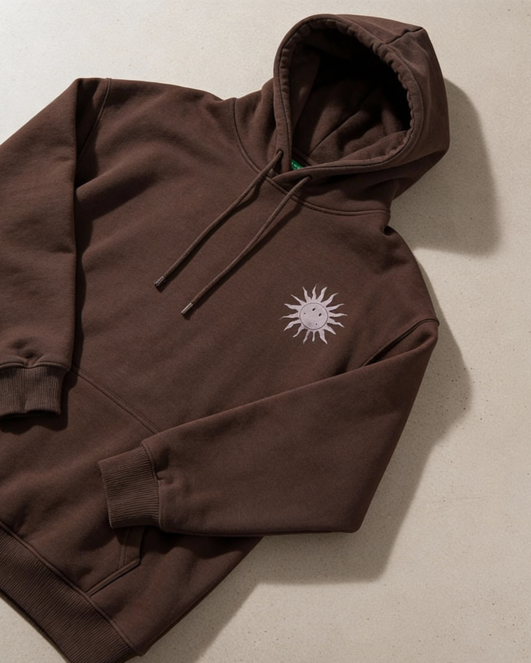 Men’s Brown Printed Hoodie