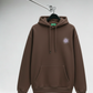 Men’s Brown Printed Hoodie