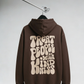 Men’s Brown Printed Hoodie