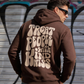 Men’s Brown Printed Hoodie