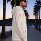 Men’s Cream Solid Hoodie