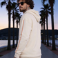 Men’s Cream Solid Hoodie