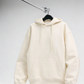 Men’s Cream Solid Hoodie
