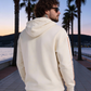 Men’s Cream Solid Hoodie