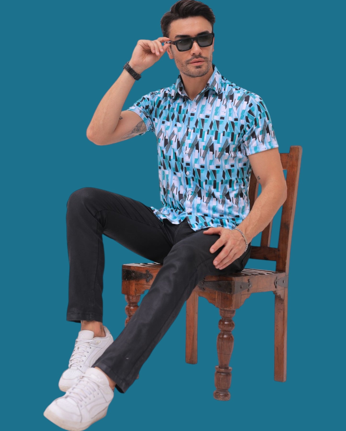 Stylish Printed Shirt for Men – Half Sleeve | f Gallery