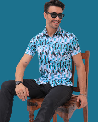 Stylish Printed Shirt for Men – Half Sleeve | f Gallery