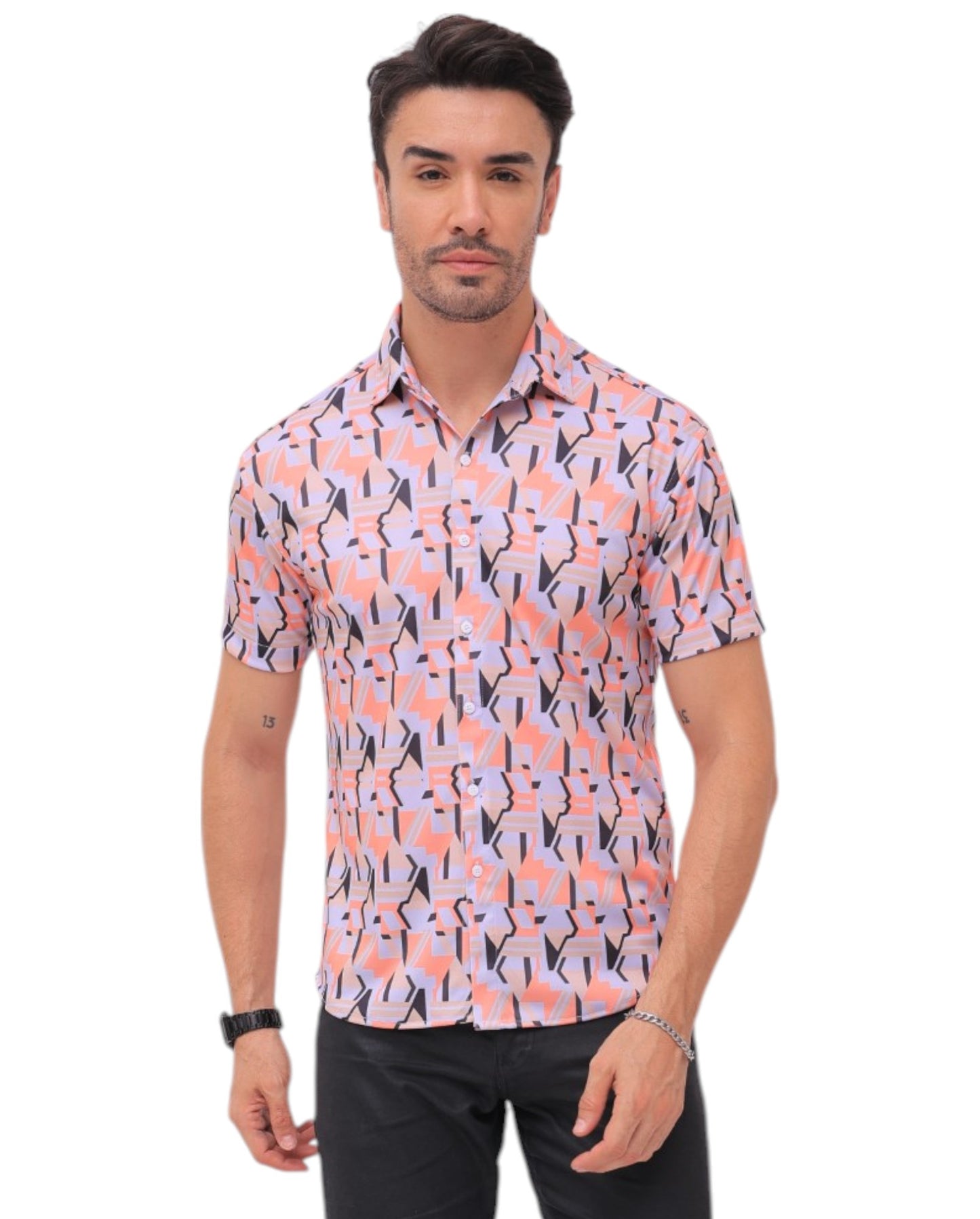 Printed Casual Shirt for Men – Half Sleeves