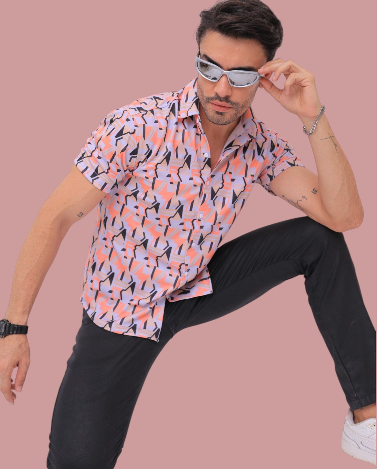 Printed Casual Shirt for Men – Half Sleeves