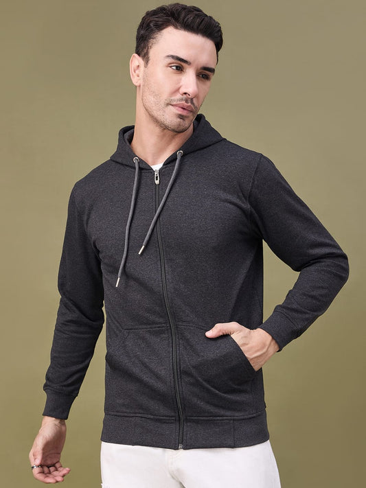 Men's Grey Hoodie with Zipper