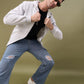 Men's Grey Hoodie with Zipper