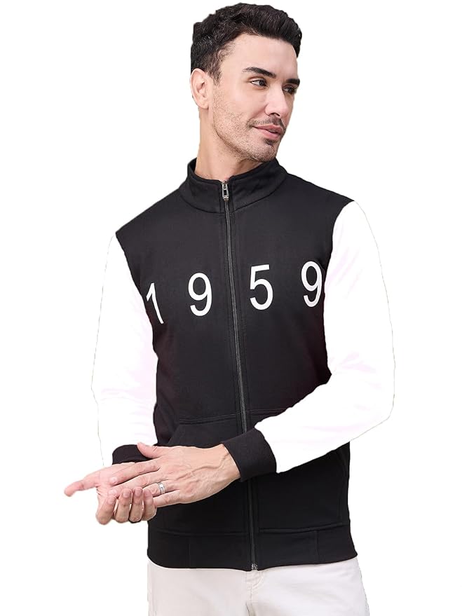 Men's Color Block Zip-Up Jacket