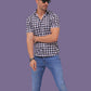 Half Sleeve Casual Shirt for Men – All-Over Printed Pattern