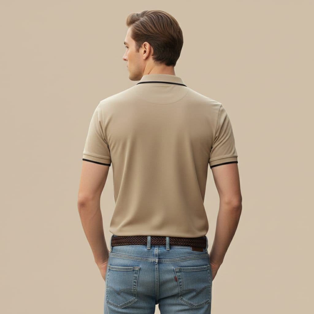 Beige Oversized T-Shirt – Streetwear Boxy Fit