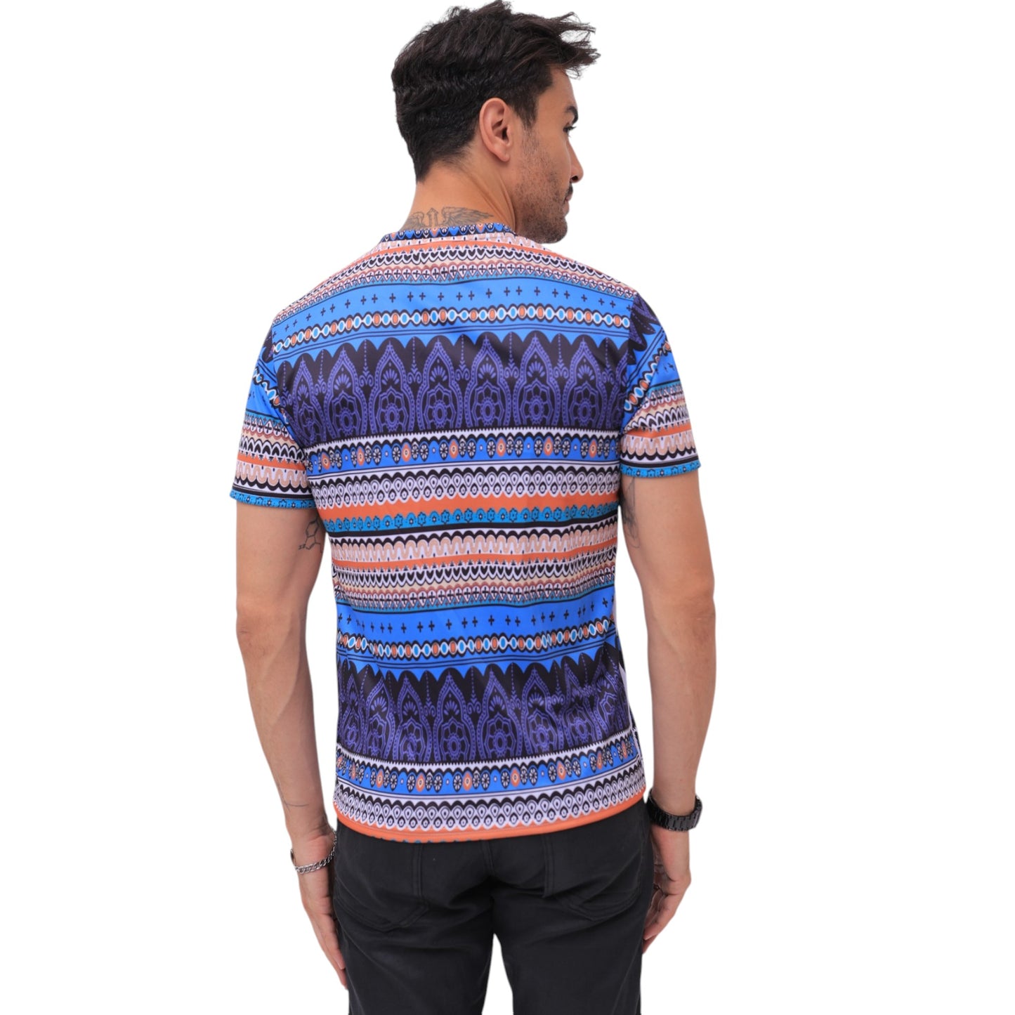Round Neck Half Sleeves T-shirt for Men