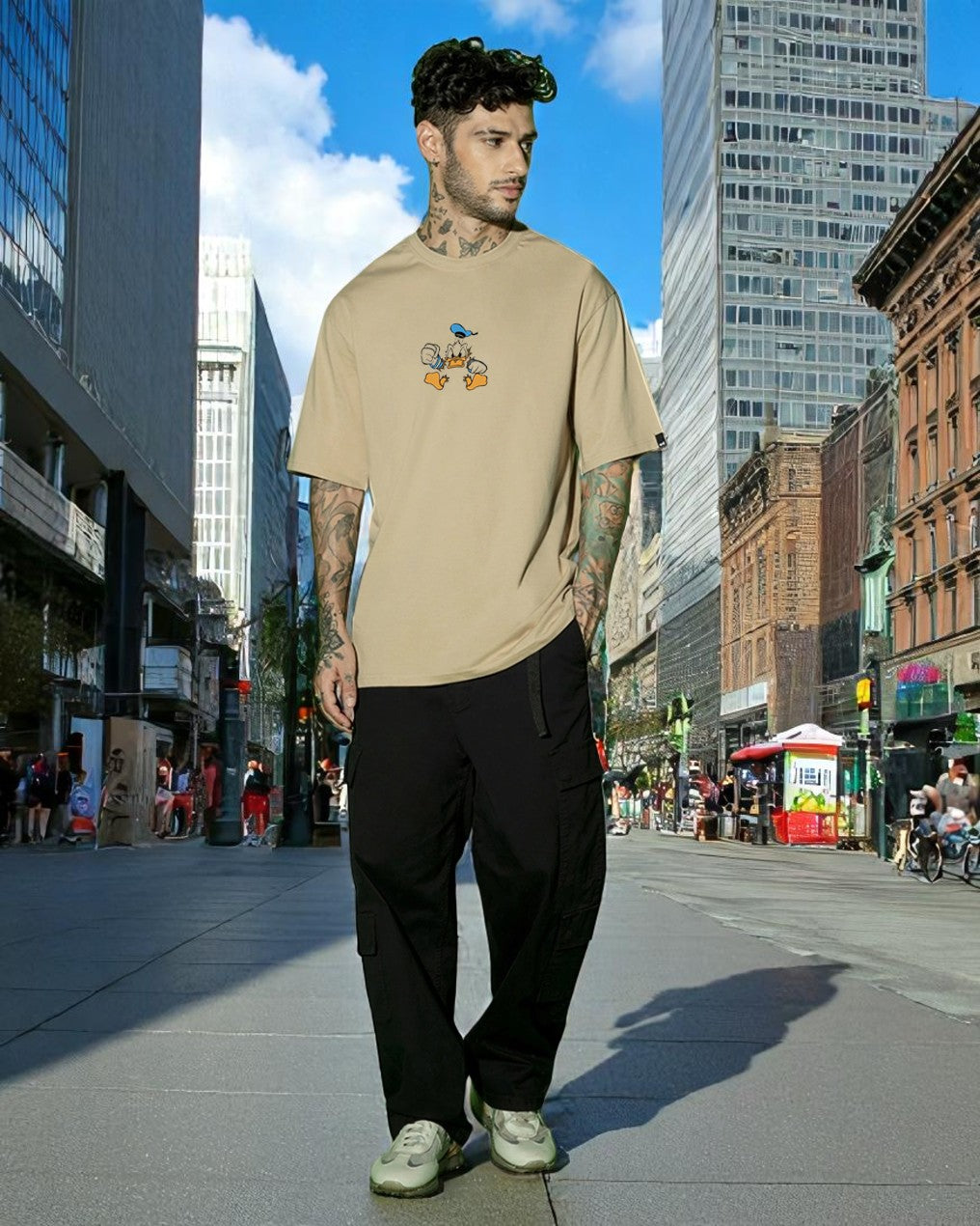 Unisex Printed Oversized T shirt
