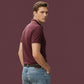 Wine Red Oversized T-Shirt – Streetwear Premium Relaxed Fit